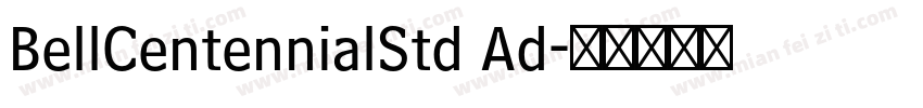 BellCentennialStd Ad字体转换